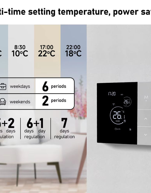 Load image into Gallery viewer, Wifi Thermostat Tuya Smart Home Thermoregulator for Boiler/Electric/Underfloor Heating Temperature Controller Alice Alexa Google
