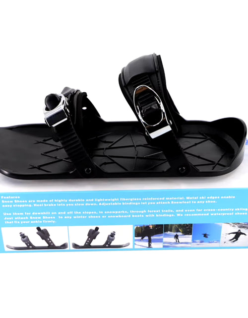 Load image into Gallery viewer, Mini Short Ski Skates Snowboard Boots Ski Boards Adjuatable Short Skating Ski Shoes for Winter Outdoor Sports for Adult Male
