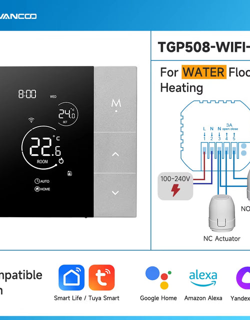 Load image into Gallery viewer, Wifi Thermostat Tuya Smart Home Thermoregulator for Boiler/Electric/Underfloor Heating Temperature Controller Alice Alexa Google
